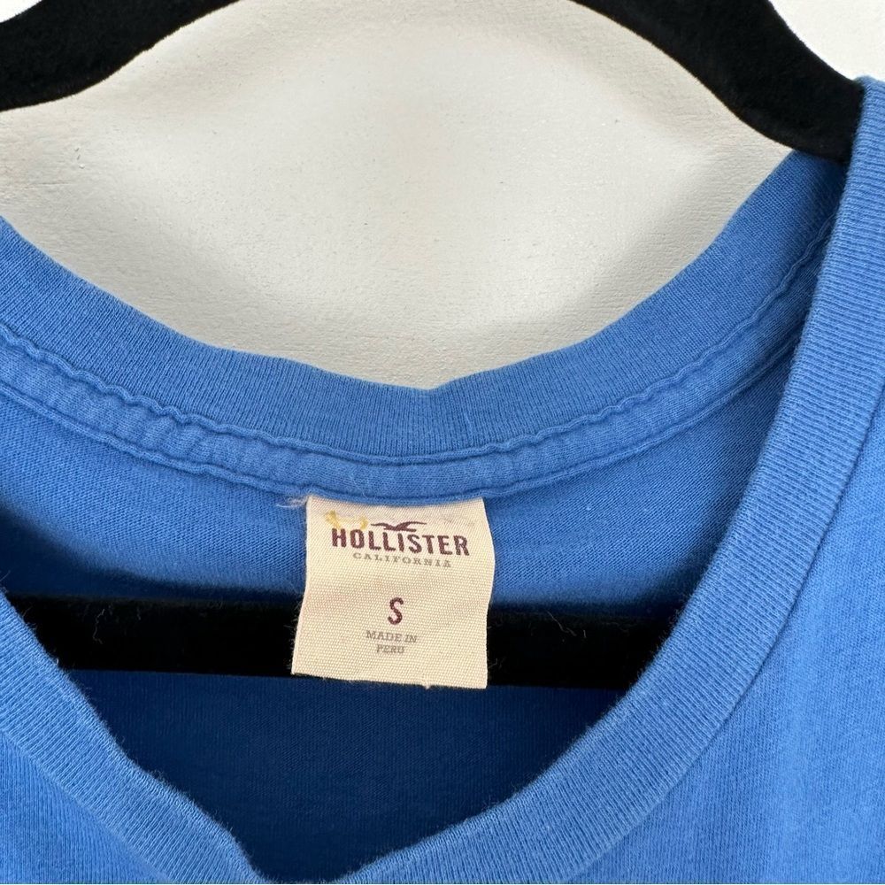 HCO Blue White Floral Flower Y2K Graphic Tee - Picture 4 of 4